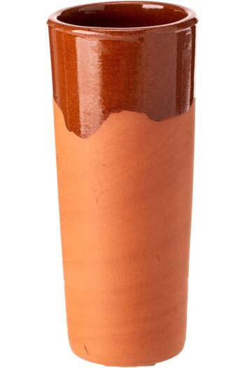 AKDC Glass Mug 7Cm X 7Cm X 16Cm Brown Colour