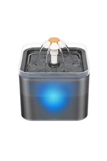 Choice grey 2L Automatic Cats and Dogs Water Fountain with LED Lighting USB Pet Water Dispenser with Recirc