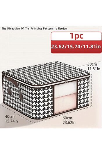 Choice L 60X40X35CM Visible Large Capacity Storage Box Portable Household Clothes Organizer With Handles Fo