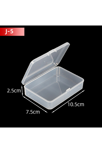 Choice 5PCS J5 5Pcs/10Pcs PP Storage Box Mini Transparent Plastic Case Container Square Rectangle Packaging