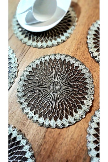 Neweste 6-Pack Presentation Cocktail Napkin Tray Cover Coffee Presentation Guipure Cover