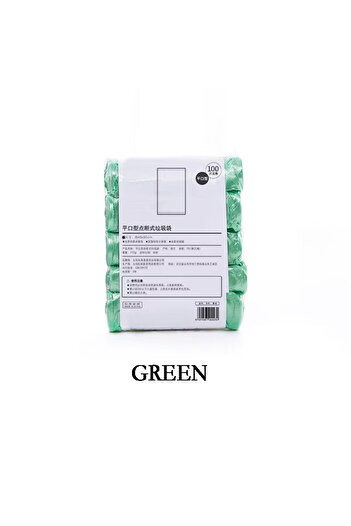 Choice other 1 pack 45x50cm green 5rolls/pack Multiple Colors Portable Plain Garbage Trash Bag Garbage Can