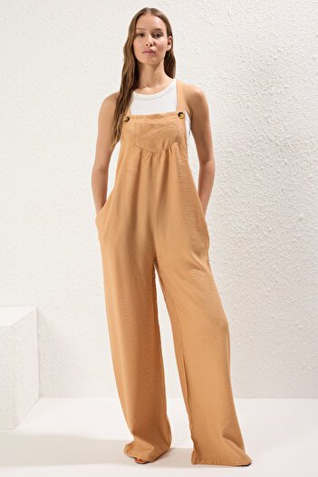 Trendyol Collection Twoss21Tu0090 Model Camel Jumpsuit