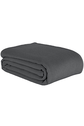 Eponj Home Ecocel Pike 220x230cm Oversize Blanket - Anthracite Karde