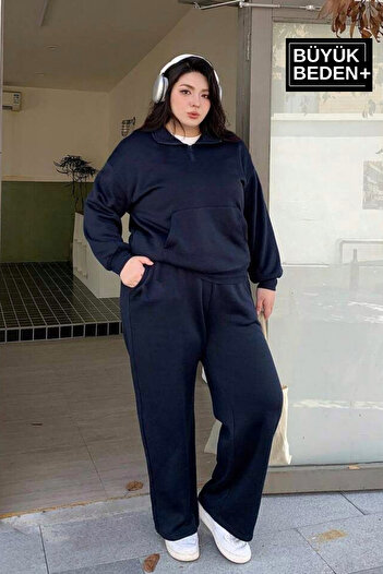 Superlife Women's Plus Size Brooklyn Printed Slim Sweatpants Spr25Beak54
