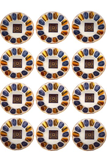 DUKKANI ISTANBUL Tea Plate 12-Pack Beginner Blue