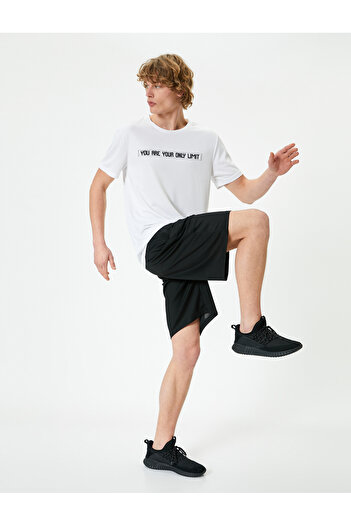 Koton Αθλητικό μπλουζάκι με κοντό μανίκι Crew Neck - Slogan Printed
