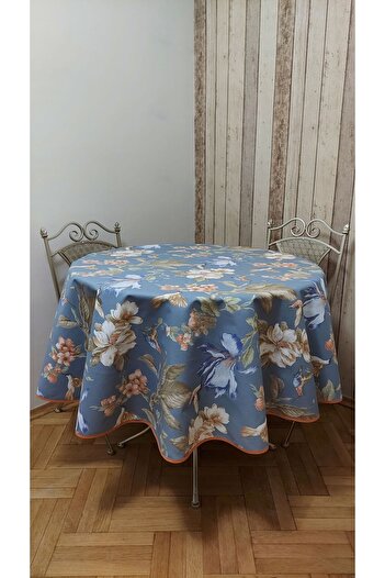 gonk Round,Country Pattern,Duck (Liquid Protective,Stain-Protective) Fabric,Tablecloth