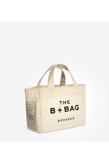 Bonheur Canvas Coconut Milk Small Tote Bag