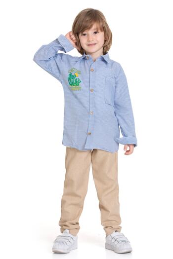 e-çocuk Boy's Shirt and Pants Set - 4810