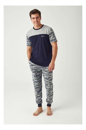Mod Collection 3428 Camouflage Printed Men's Pajama Set
