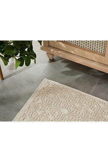 STOREMAX Sellbuyst Home Chester Cotton Rug 50X80 cm Cream Trendy 266450