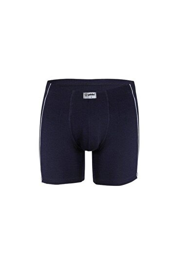 YILDIZ 108 Navy Blue Piping Modal Lycra Boxer