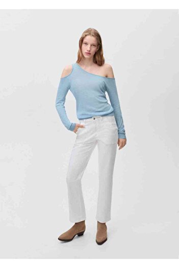 Mango Teen Pulover tricotat asimetric