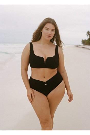 MANGO Woman Μπλουζάκι μπικίνι με εφέ πετσέτας