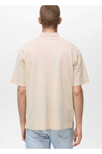 MANGO Man Baumwoll-Piqué-Poloshirt mit entspannter Passform