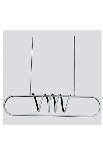 Btm Modern Rectangular LED Chandelier with Spiral Design