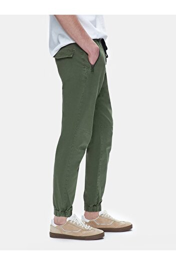 Ltb Πράσινο παντελόνι Jogger Waist Fit