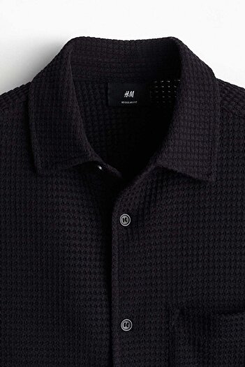 H&M Regular Fit Waffled shirt