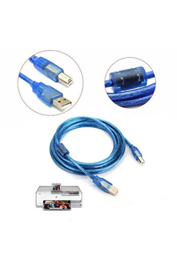 Koodmax 5 Metre Usb Yazıcı Kablosu - Usb Printer Kablosu 5m