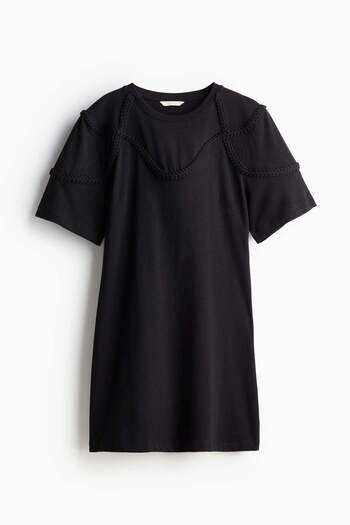 H&M Braid-trim T-shirt dress