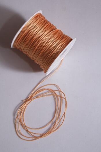 Eskişehir hobi sanat 1mm 100 μέτρα Χρυσό Πορτοκαλί Χρώμα Λεπτό Σχοινί Αλεξίπτωτου Μακραμέ Σχοινί Βραχιόλι Κολιέ Σχέδιο Κοσμήματος