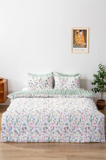 Rivaİstanbul Cotton Botanical Single Duvet Cover Set