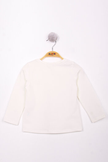 Toontoy Girl's Embroidered Chest T-shirt