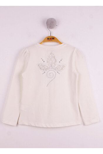 Toontoy Floral Embroidered Chest T-shirt for Girl