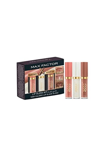 Max Factor X 3-Piece 2000 Calorie Lip Glaze Gloss Set