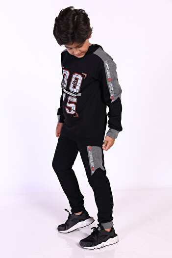 Toontoy Boy's Tracksuit Set - Hooded and Printed