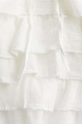 H&M Raw-edge tiered-skirt dress