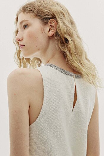 H&M Rhinestone-trim dress