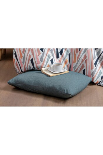 MyStory Home Solid Color 2-Piece Pillowcase - Petrol Green