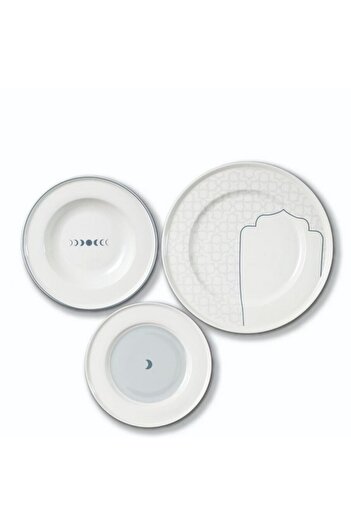 Bien Servi 18-Piece Moon Pattern Newbone Dinner Set
