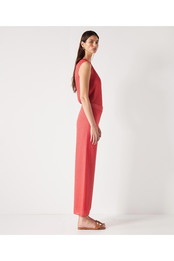 İpekyol Textured Relaxed Cut Knitwear Trousers