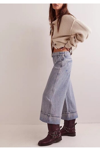 september island Açık Koyu Mavi Vintage Jeans