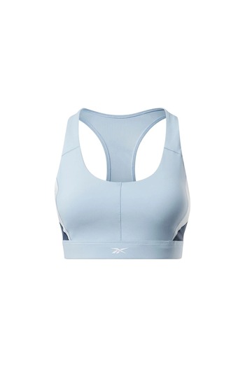 Reebok Lux Racer Bra Women's Blue Strappy Sports Bra