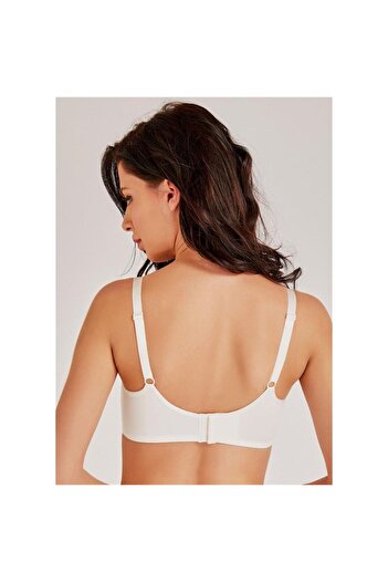 Magic Form 7857 Model Ecru Color Underwire and Lace Gathering Bra