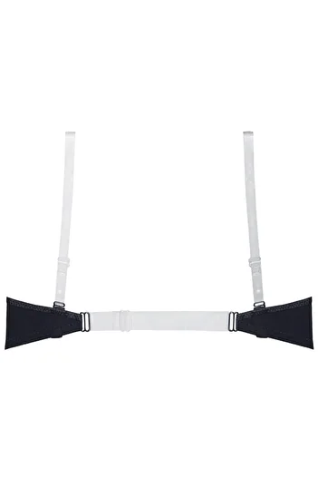 Magic Form 2030 Bra with Front Clips, Back and Strap, Transparent Sponge - Black