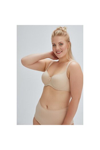 Eros Ersk100 Lily Gatherer Empty Cup Single Bra with Ears - Skin