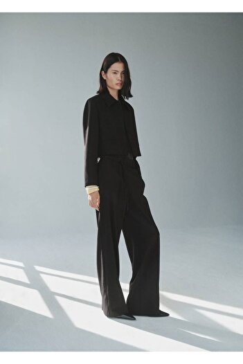 MANGO Woman Straight Cut Pants with Bow