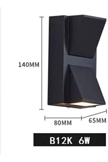 A F N LIGHTING AFN LIGHTINGS Up & Down LED Wall Light, Waterproof Aluminum Modern Lamp, 5W 3000K Warm White