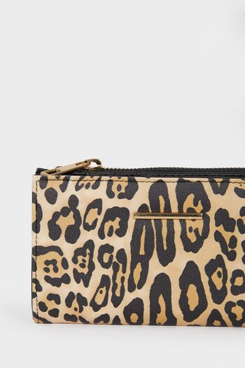 DeFacto Women's Leopard Print Faux Leather Wallet E7020Axns