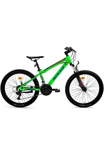 Bisan BİSAN KDX 2900 ERKEK DAĞ BİSİKLETİ 30CM V 24 JANT 21 VİTES NEON YEŞİL LACİVERT TURUNCU