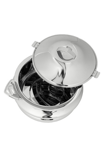 ALSAIF Inner Stainless Steel Casserole, Insulated Hot Pot, Keep Food Hot & Fresh, 7.5 Liter, Silver