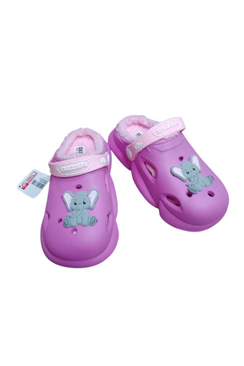 GEZER Non-Slip Sole Girl's Slippers Deer Purple Lilac
