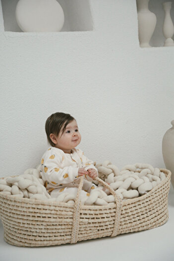 DoDo'S Baby Lemon Patterned Organic Camisole Baby Jumpsuit