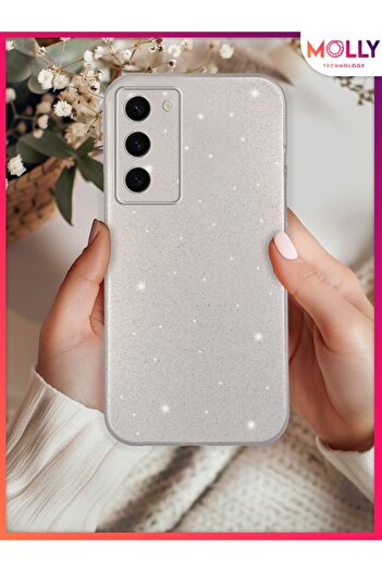 Molly Silver Berry Glitter Shiny Silicone Case for Samsung Galaxy S21 Fe