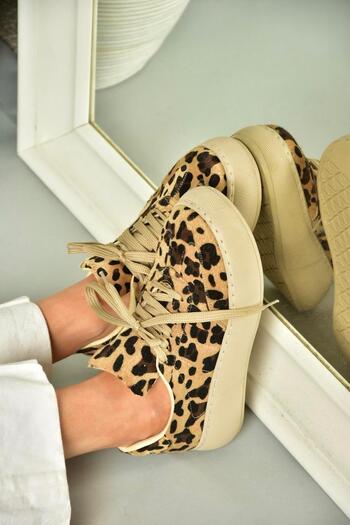 Fox Shoes U811502302 Кросівки з леопардової замші Кросівки